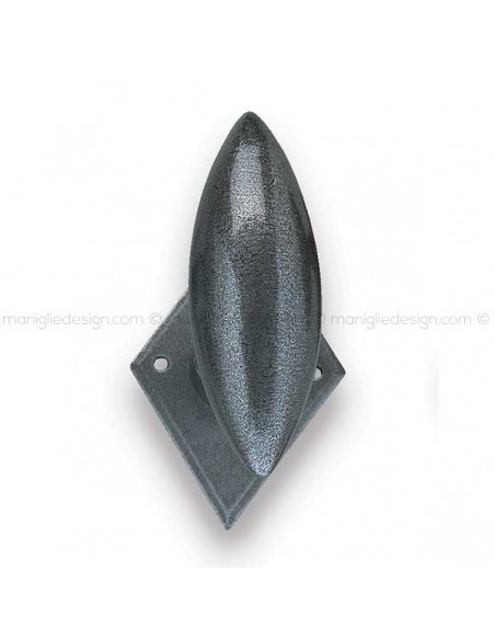 Pomello girevole in ferro per porta Metal Style 19103 misura 30x75 mm