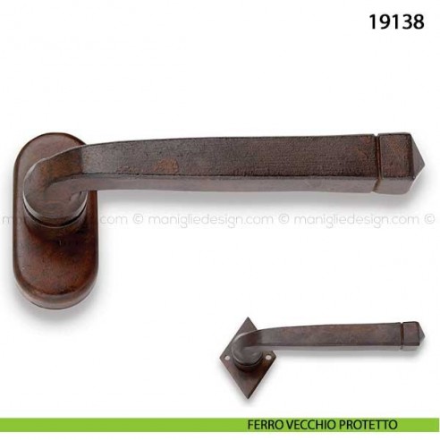Maniglia in ferro per finestra martellina dk Metal Style 19138 ferro vecchio protetto