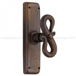 Maniglia in ferro vecchio per finestra cremonese Metal Style FE09035