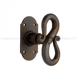 Maniglia in ferro vecchio per finestra martellina Metal Style FE09028