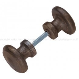Pomello girevole ferro vecchio per porta Metal Style FE09511 diametro 70 mm