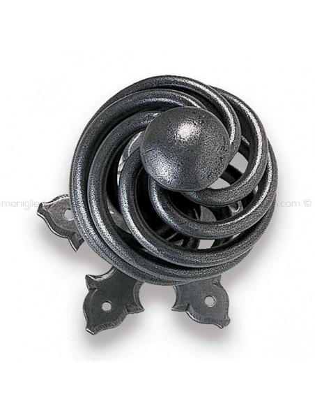 Pomello fisso in ferro per porta Metal Style 26010