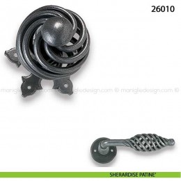 Pomello fisso in ferro per porta Metal Style 26010 2