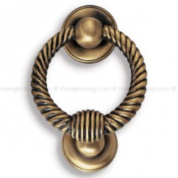 Battente per porta ottone antico Metal Style 26014 misura 112x155 mm