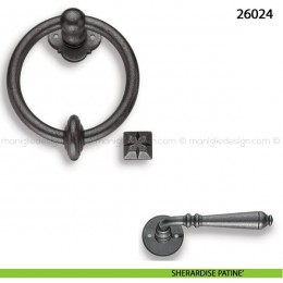 Battente in ferro per porta Metal Style 26024 misura 115x145 mm 2