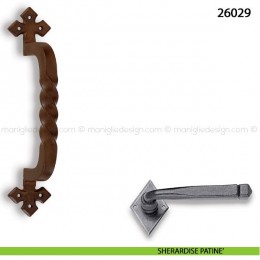 Maniglione in ferro per porta Metal Style 26029 misura 60x280 mm 2