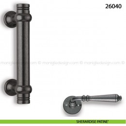 Maniglione in ferro per porta Metal Style 26040 interasse 150 mm 2