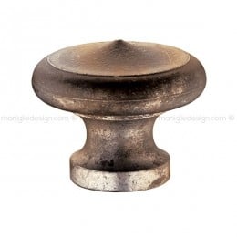 Pomolo fisso in ferro vecchio per porta Metal Style FE09502 diametro 72 mm