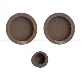 Maniglia porta scorrevole senza foro chiave ferro vecchio Metal Style FE09075