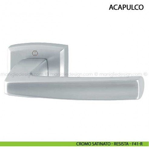 Maniglia per porta Acapulco Hoppe cromo satinato - F41-R