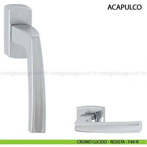 Maniglia per finestra martellina DK Acapulco Hoppe cromo lucido - F41-R