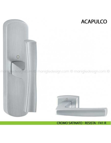 Maniglia per finestra cremonese Acapulco Hoppe cromo satinato - F41-R
