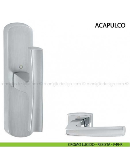 Maniglia per finestra cremonese Acapulco Hoppe cromo lucido - F49-R