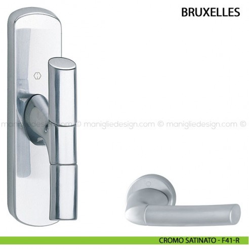 Maniglia per finestra cremonese Bruxelles Hoppe cromo satinato - F41-R