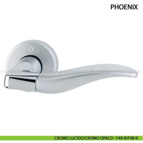 Maniglia per porta Phoenix Hoppe cromo lucido/cromo opaco - F49-R/F98-R