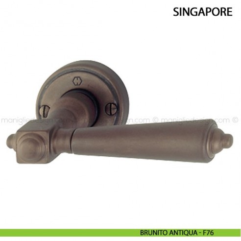 Maniglia per porta Singapore Hoppe brunito antiqua
