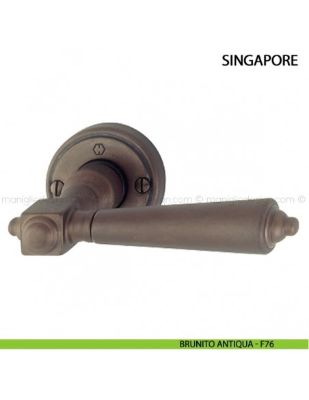 Maniglia per porta Singapore Hoppe brunito antiqua