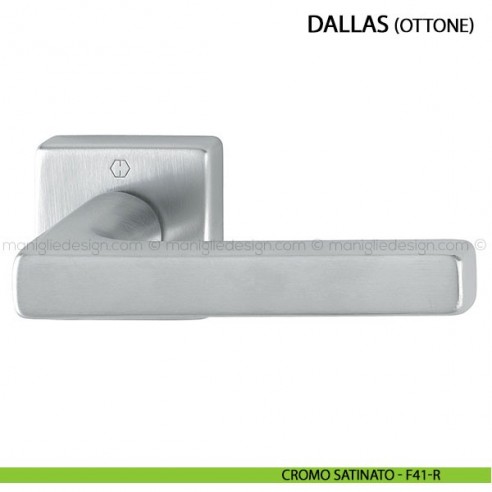 Maniglia per porta Dallas Hoppe cromo satinato - F41-R
