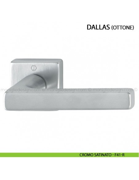 Maniglia per porta Dallas Hoppe cromo satinato - F41-R