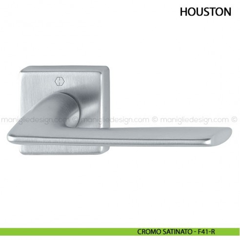 Maniglia per porta Houston Hoppe cromo satinato - F41-R