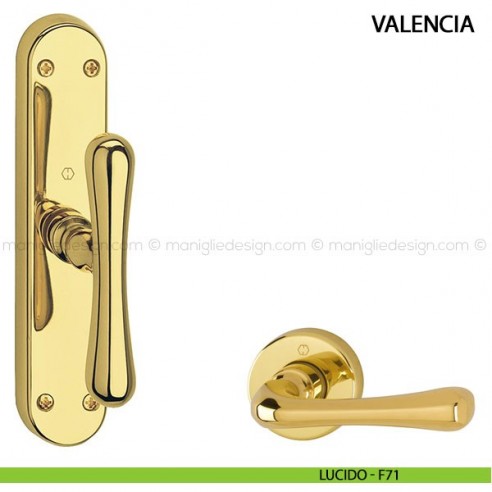 Maniglia per finestra cremonese Valencia Hoppe lucido - F71