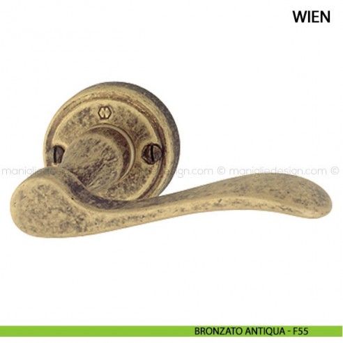Maniglia per porta Wien Hoppe bronzato antiqua - F55
