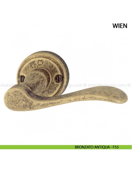 Maniglia per porta Wien Hoppe bronzato antiqua - F55