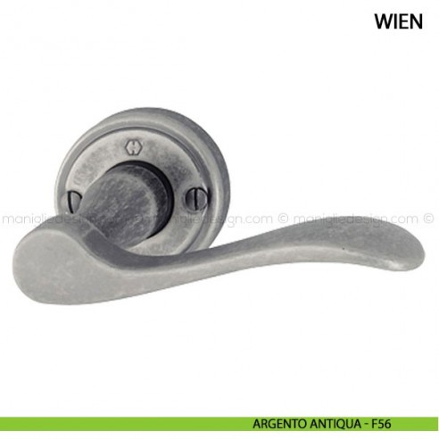 Maniglia per porta Wien Hoppe argento antiqua - F56