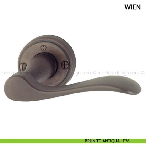 Maniglia per porta Wien Hoppe brunito antiqua - F76