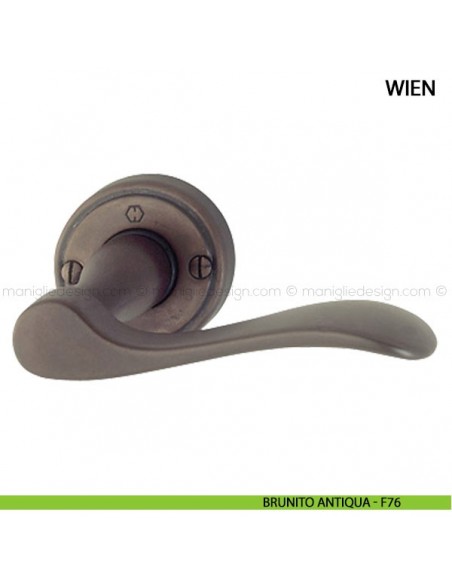 Maniglia per porta Wien Hoppe brunito antiqua - F76