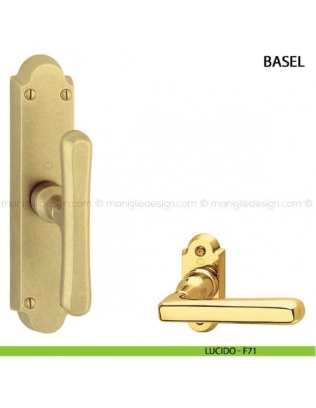 Maniglia per finestra cremonese Basel Hoppe lucido - F71