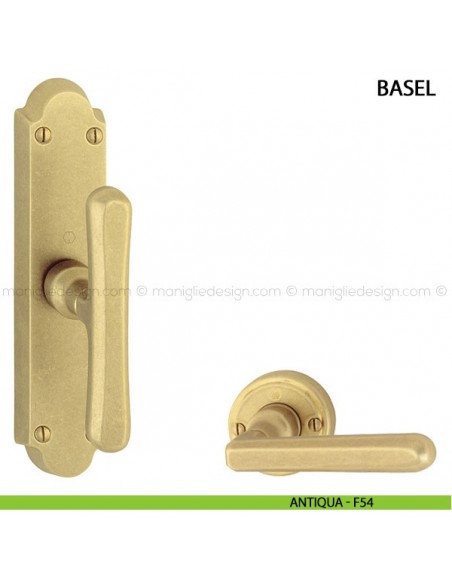 Maniglia per finestra cremonese Basel Hoppe antiqua - F54