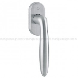 Maniglia per finestra martellina DK Verona Hoppe in acciaio inox