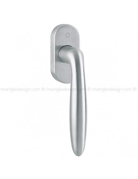 Maniglia per finestra martellina DK Verona Hoppe in acciaio inox