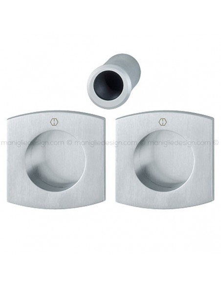 Kit per porta scorrevole senza foro chiave Hoppe M462 Spazio Kit 5