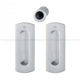 Kit per porta scorrevole senza foro chiave Hoppe M463 Spazio Kit 5