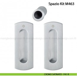 Kit per porta scorrevole senza foro chiave Hoppe M463 Spazio Kit 5 2