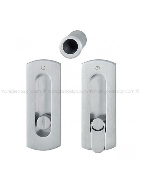 Kit per porta scorrevole nottolino e anello Hoppe M463 Spazio Kit 7