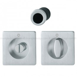 Kit per porta scorrevole quadrato con nottolino Hoppe M443 Spazio Kit 2