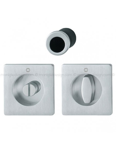 Kit per porta scorrevole quadrato con nottolino Hoppe M443 Spazio Kit 2