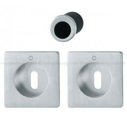 Kit per porta scorrevole quadrato con foro chiave Hoppe M443 Spazio Kit 4