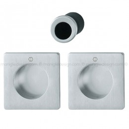 Kit per porta scorrevole quadrato senza foro chiave Hoppe M443 Spazio Kit 5