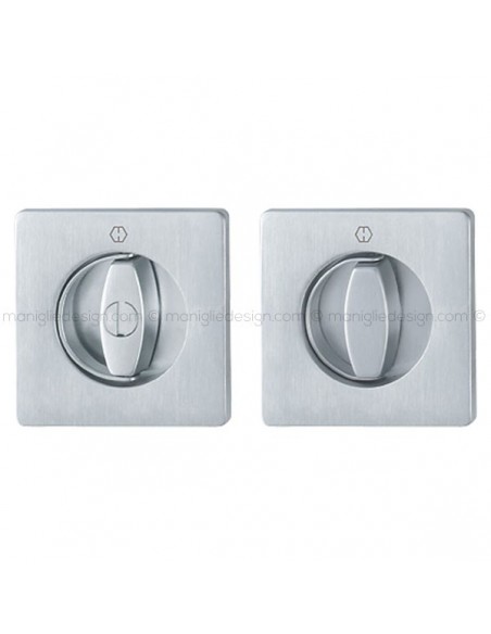 Kit per porta scorrevole quadrato nottolino con anello interno esterno Hoppe M443 Spazio Kit 10