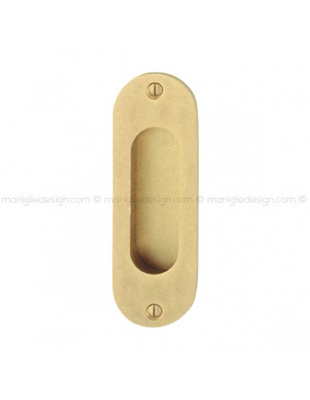 Maniglia incasso ovale per porta scorrevole senza foro chiave Hoppe M429