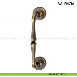 Maniglione per porta Valencia Hoppe in ottone interasse 194 mm 2
