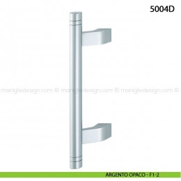 Maniglione per porta 5004D Hoppe in alluminio interasse 210 mm con scanalature 2
