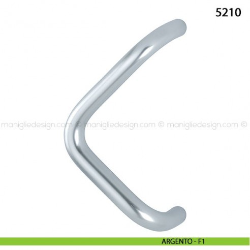 Maniglione per porta 5210 Hoppe in alluminio diametro 30 mm interasse 300 argento - F1