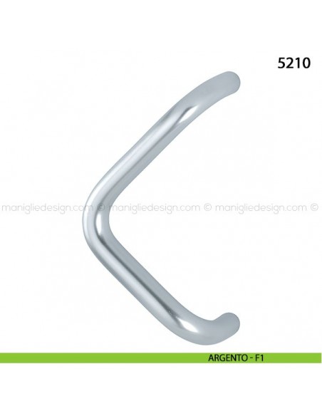 Maniglione per porta 5210 Hoppe in alluminio diametro 30 mm interasse 300 argento - F1
