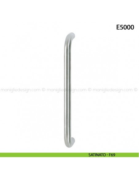 Maniglione per porta E5000 Hoppe acciaio inox diametro 25 mm interasse 350 satinato - F69