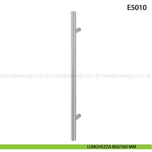 Maniglione per porta E5011 Hoppe acciaio inox diametro 30 mm 800/560 mm